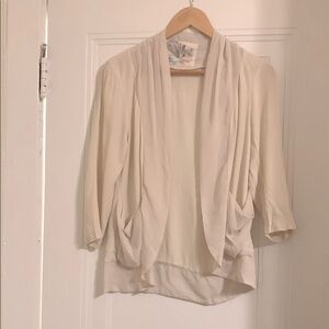 Lightweight cream blazer